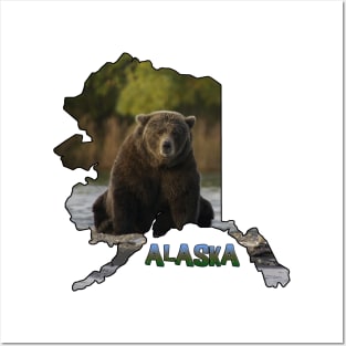 Alaska (Grizzly Bear) Posters and Art